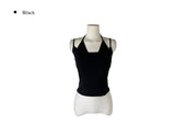 Condi Fake Layered Lace Halter Sleeveless Top