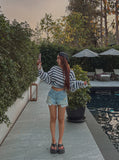 Glee Out Pocket Short Denim Pants