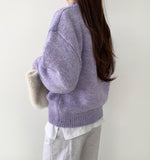 Pastel Pudding Color Wool Blend Basic Round Knit