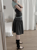 Tib Dot Midi Skirt