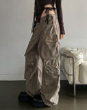 Camp Big Pocket Strap Washed Cargo Pants