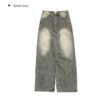 Renpi washed wide denim pants