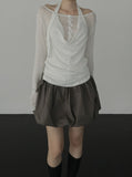 Leon See-through Snap Cardigan