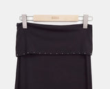 Sureden Studded Maxi Long Skirt