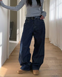 Dian Pocket Washed Denim Pants