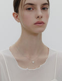 Essence Silver Moissanite Floria Necklace