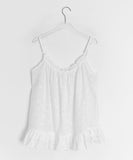 Lamillie White Ribbon Sleeveless Bustier Blouse