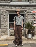 Cork Crop Stripe Short Sleeve T-shirt