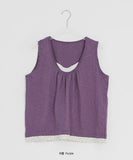 Rakko Flower Vintage Layered Sleeveless