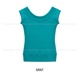 Bendy Slim Ribbed Two-Way Short Sleeve