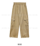 (UNISEX) Autumn Basic Cargo String Pants