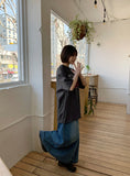 Limi denim long skirt