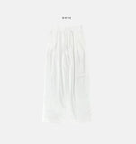 Bacheu Linen Two-Tuck Wide Banding Pants