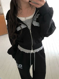 Kase Number Hood Zip-Up Pants Training Set