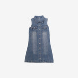 Tein sleeveless denim one piece