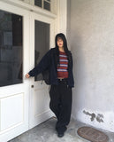 Benon Star Rivet Wide Cotton Pants