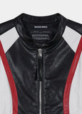 FASCIA BIKER LEATHER JACKET