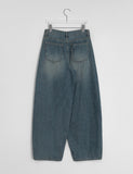 Mutella summer denim balloon wide pants