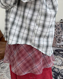 Belle loose check shirt