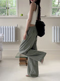 Bencho Cool Nylon Refrigerator Chalang Banding Long Wide Pants