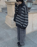 Hobi overfit striped knit