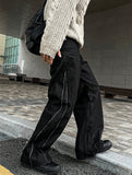 Cutting Stitch Denim Pants