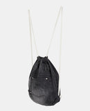 Denim rope string gymsack backpack