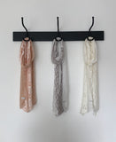 Juron Rose See-through Lace Scarf
