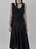 Mirrell Shirring Choker Sleeveless