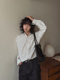 Crease Suede Overfit Shirt