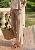 [Two Piece] Wings Frill Wing Blouse Wide Banding Pants