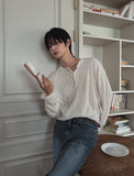 Talo Rib Henley Neck Knit