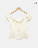 Q's Flower Sleeveless Blouse