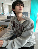 Open 5 Button Regona Washing Sweatshirt