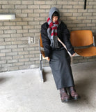 (WOOL) TIE STRAP LAYERED SKIRT