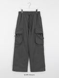 [unisex] Camoi nylon banding snap carpender cargo pants