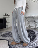 Dihen Pintuck Curved Training Pants