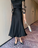 Setiel Off Shoulder Chiffon Blouse