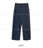 Leberry wide two tuck slacks
