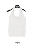 Kisen Eyelet Halter Sleeveless