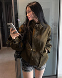 String Bomber Jacket