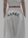 Kogen embroidered wide sweatpants