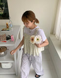 Gark Flower Nylon Sleeveless Blouse