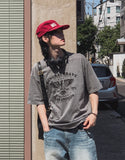 Los printing pigment short sleeve t-shirt