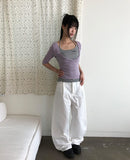 Hichel Washed Wide Pants