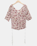 Bianca Flower Three Quarter T-shirt