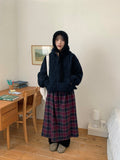 Deneki Fleece Quilting Hood Zip-Up Jumper