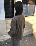 [Quilted lining] Corn Collar Two-Way Blouson Jacket
