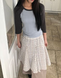 Culo Check Midi Skirt