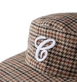 Multi Pattern Leather Strap Pillbox Ball Cap